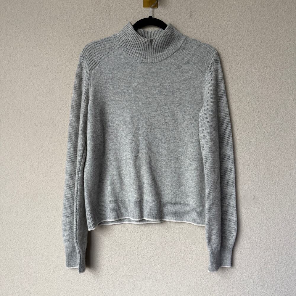 Rag & Bone Light Gray 100% Cashmere Mock Neck Sweater Size M